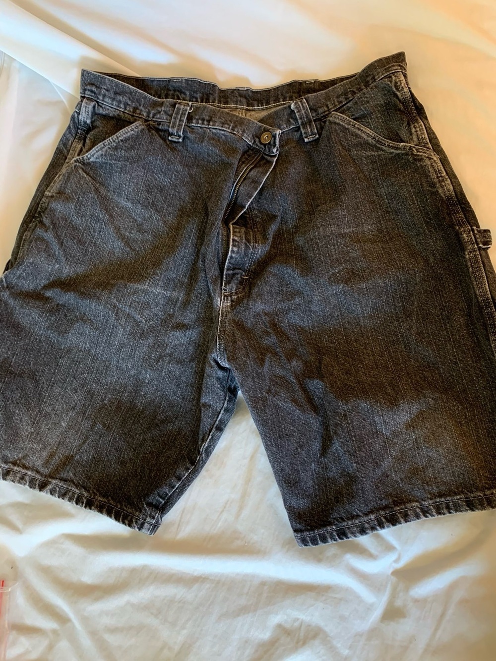 Wrangler Originals Black or Dark Gray Wash Denim Shorts Workwear Gorpcore